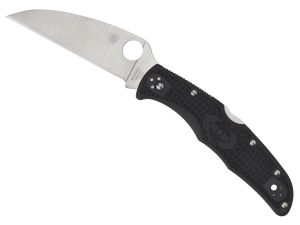 Spyderco C10FPWCBK Endura 4 Lightweight 3.78" Folding Wharncliffe Plain VG-10 SS Blade Black Bi-Directional Texturing FRN Handle Includes Pocket Clip