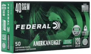 Federal AE40LF1 American Eagle Indoor Range Training 40S&W 120gr Lead Free IRT 50rd Box