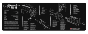 TekMat TEKR36AR10 AR-10 Cleaning Mat AR-10 Parts Diagram 12" x 36"