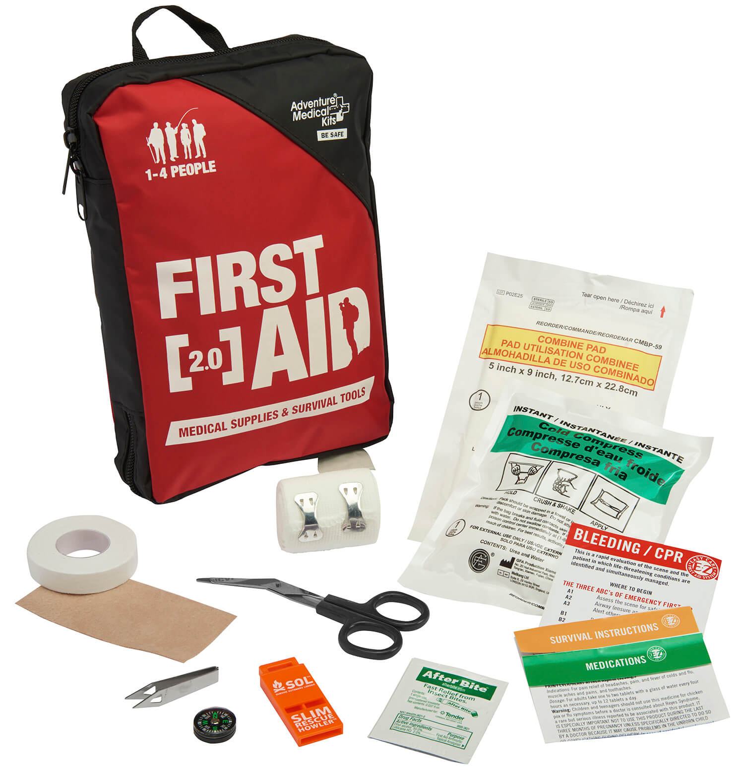 Adventure Medical Kits 01200220 Adventure 2.0 Kit First Aid Black/Red - Image 2