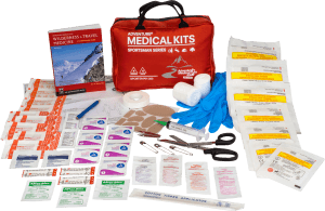 Adventure Medical Kits 01050200 Sportsman 200 Medical Kit Treats Injuries/Illnesses Red