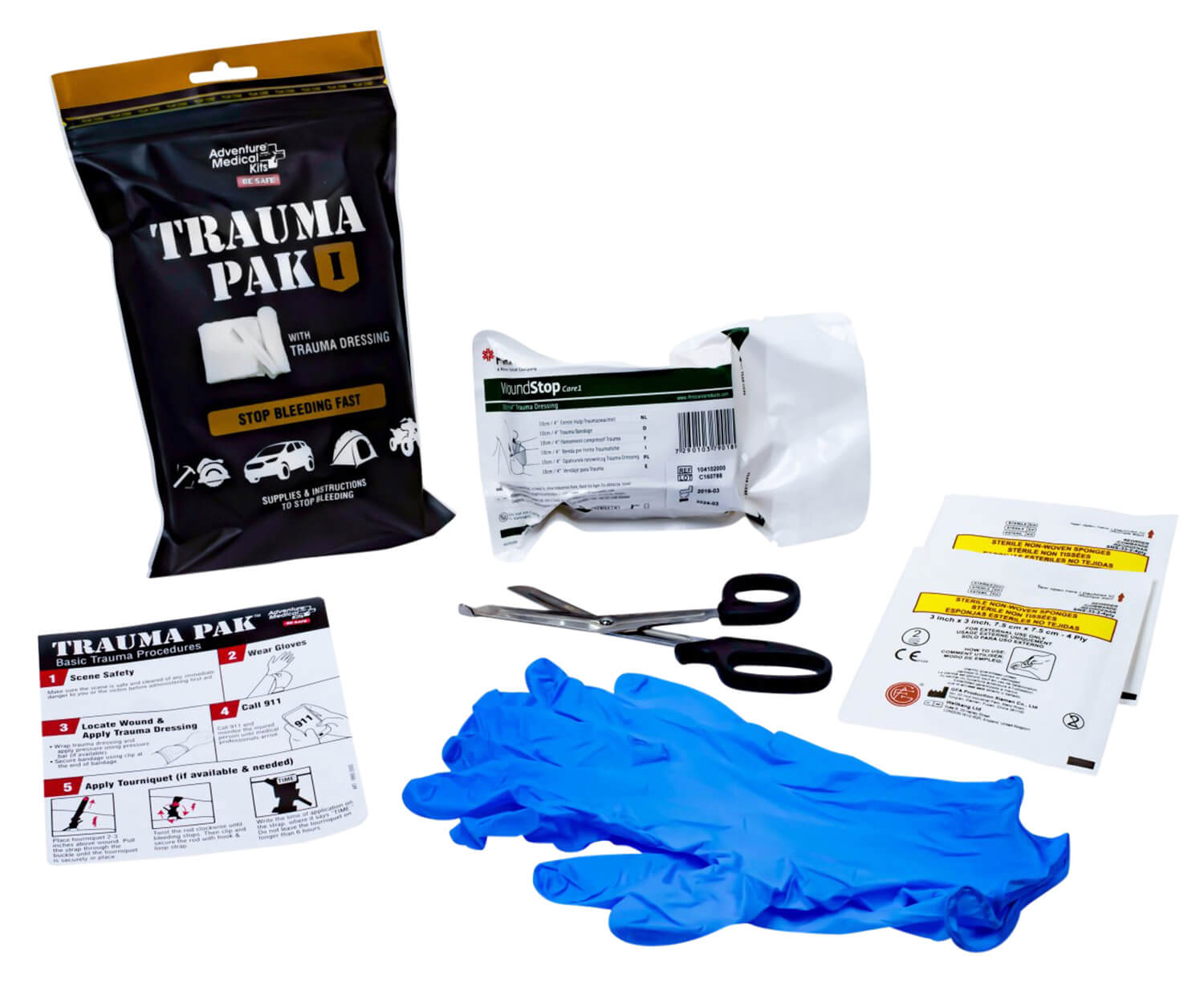 Adventure Medical Kits 20640295 Trauma Pak I Stop Bleeding - Image 2