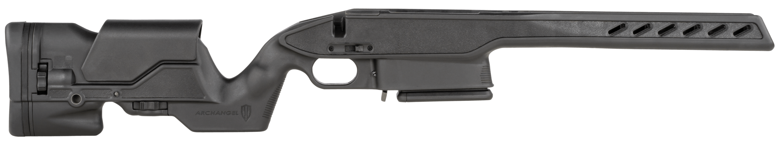 Archangel AAS111SLA Precision Black Synthetic Aluminum Pillar Bedded Fits Savage 110/111 Long Action Right Hand