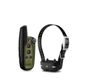 Garmin 0100120500 Sport Pro System Bundle Handheld Green w/BarkLimiter LED Beacon Lights 1-Hand Operation Water-Resistant Rechargeable Li-ion; Collar Up to 3 Dogs .75 Mile Range