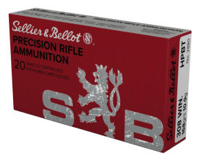 Sellier & Bellot SB308G Rifle 308 Win 168 gr Hollow Point Boat Tail 20rd Box