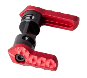 Seekins Precision 0011580012 Safety Selector 60/90 Degree Red Anodized Aluminum Ambidextrous