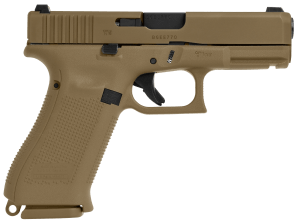Glock PX1950703 G19X  Compact 9mm Luger 19+1 4.02" Black GMB Barrel  Coyote nPVD Serrated Slide  Coyote Brown Polymer Frame w/Accessory Rail  Coyote Brown Textured Polymer Grip  Ambidextrous