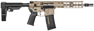 Radian Weapons R0504 Model 1 Pistol 300 Blackout 30+1 9" Black Cerakote Match Grade Threaded Barrel  Flat Dark Earth Cerakote Aluminum Receiver w/Picatinny Rail  Black Carbon Fiber SBA3 Brace  Black Magpul Grip  Ambidextrous