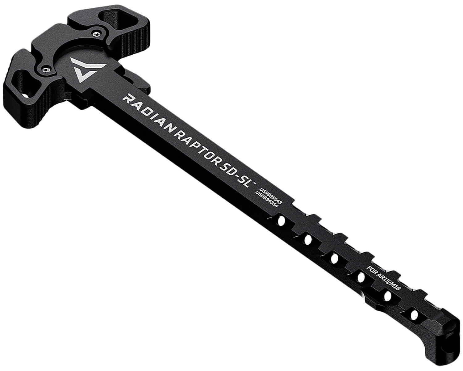 Radian Weapons R0278 Raptor SD-SL Ambi Charging Handle Black Slim Line Handles Gas Ported Shaft Fits Mil-Spec AR-15/M16 Platform - Image 2