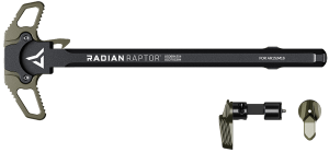 Radian Weapons R0665 Raptor Charging Handle & 45/90 Talon Safety Radian OD Ambi Controls Fits Mil-Spec AR-15/M16 Platform