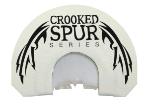 Foxpro CSMOUTHWHTSLASH Crooked Spur V-Cut Slash Diaphragm Call Triple Reed Turkey Sounds Attracts Turkeys White
