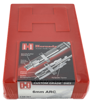 Hornady 546251 Custom Grade Series III 2 Die Set for 6mm ARC Includes Sizing Seater