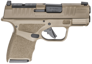 Springfield Armory HC9319FOSP Hellcat OSP 9mm Luger 11+1/13+1  3" Black Melonite Hammer Forged Steel Barrel  Flat Dark Earth Cerakote Optic Ready/Serrated Steel Slide  Flat Dark Earth w/Black Controls Polymer Frame w/Picatinny Rail  Adaptive Textured Grip