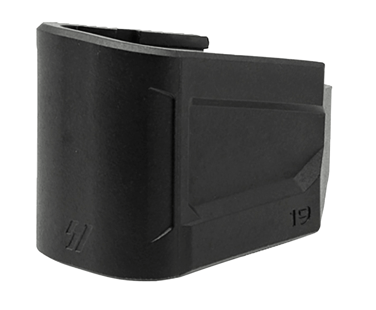 Strike Industries EMPG19 Enhanced Magazine Plate made of Polymer with Black Finish for Glock 19 (Adds 5rds)