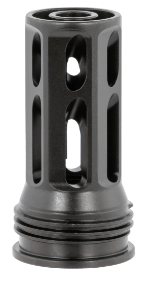 Huxwrx 1799 QD 762 Flash Hider Black with 5/8"-24 tpi Threads  2.30" OAL & 1.20" Diameter for 30 Cal AR-Platform
