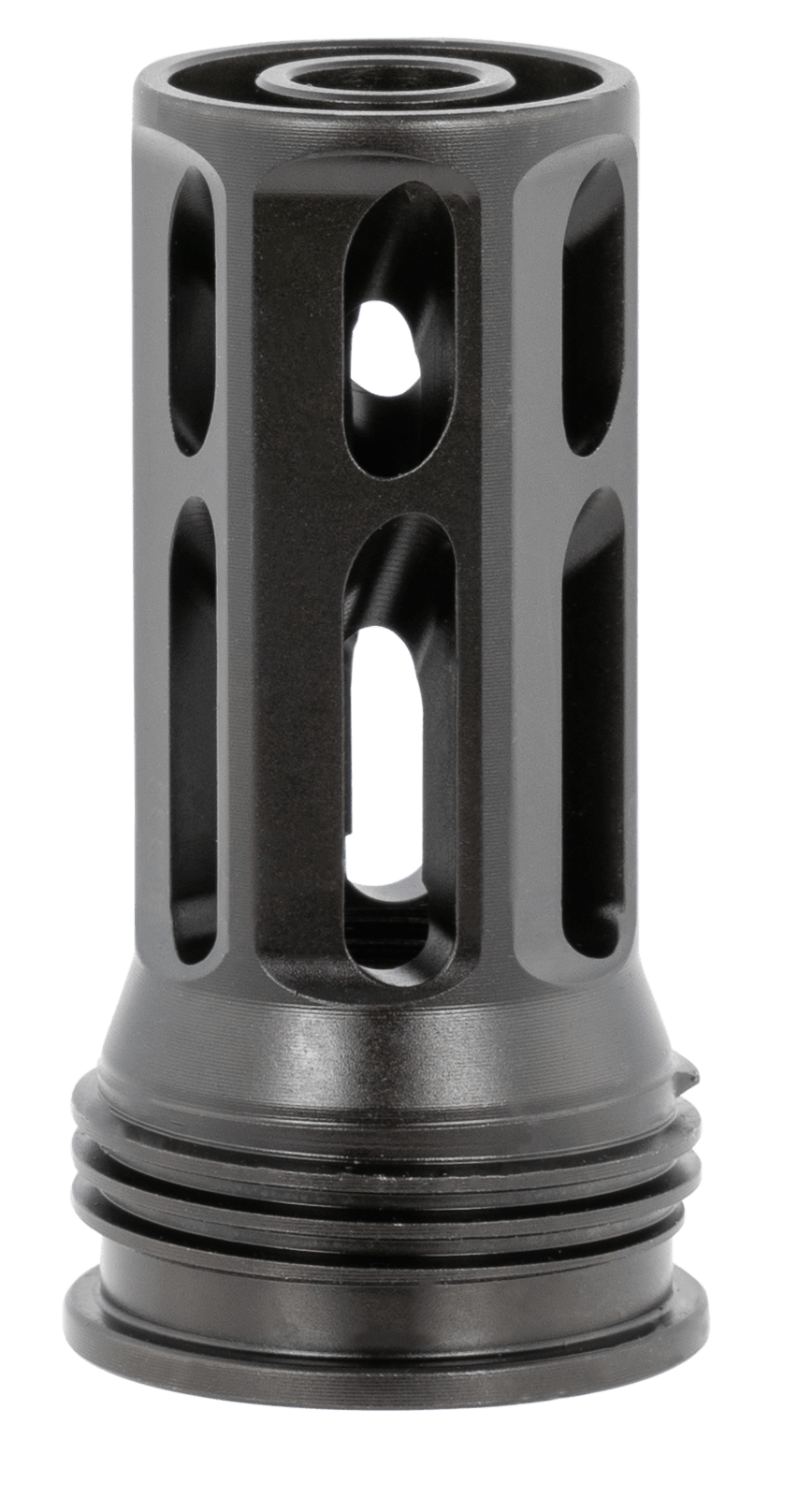 Huxwrx 1799 QD 762 Flash Hider Black with 5/8"-24 tpi Threads 2.30" OAL & 1.20" Diameter for 30 Cal AR-Platform