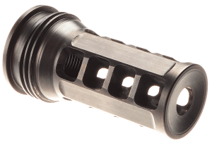 Huxwrx 1646 QD 338 Muzzle Brake Black with 5/8"-24 tpi Threads &  2.30" OAL for 338 Cal AR-Platform