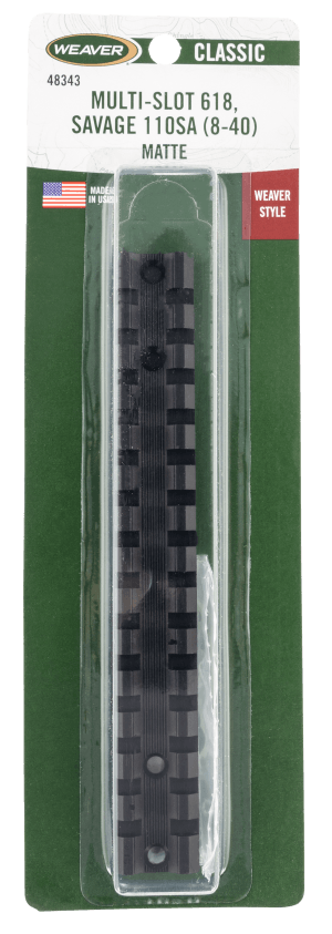 Weaver Mounts 48343 Multi-Slot Base 618 Black Savage 110 Short Action