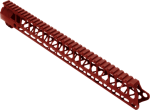 TIMBER CREEK OUTDOOR INC ME15HGR Enforcer Handguard AR-15 Red Anodized Aluminum 15" Picatinny/M-LOK