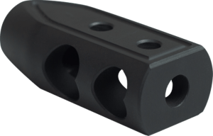 Timber Creek Outdoors 9MMHBBLC Heart Breaker Muzzle Brake Black Cerakote with 1/2"-28 tpi Threads for 9mm AR-Platform