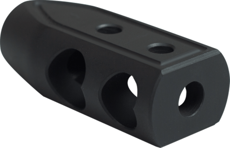Timber Creek Outdoors 9MMHBBLC Heart Breaker Muzzle Brake Black Cerakote with 1/2"-28 tpi Threads for 9mm AR-Platform