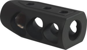 Timber Creek Outdoors 50BEOHBBLC Muzzle Brake Black Cerakote with 49/64-20 tpi Threads for 50 Beowulf AR-Platform