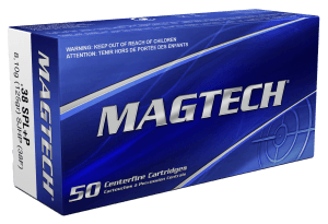 Magtech 38F Range/Training  38 Special +P 125 gr Semi Jacketed Hollow Point 50rd Box