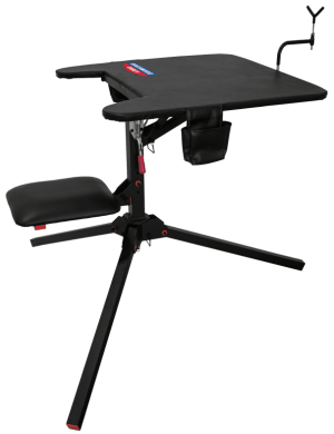Birchwood Casey MSB300 Swivel Action Shooting Bench Black Steel  29" W x 29" L