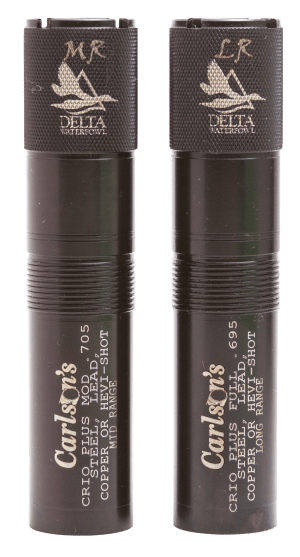 Carlson's Choke Tubes 07570 Delta Waterfowl  12 Gauge Mid-Range Long Range Knurled 17-4 Stainless Steel