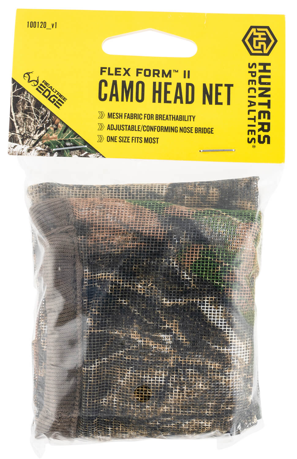 Hunters Specialties 100120 Flex Form II Head Net Realtree Edge OSFA Form Fitting - Image 2