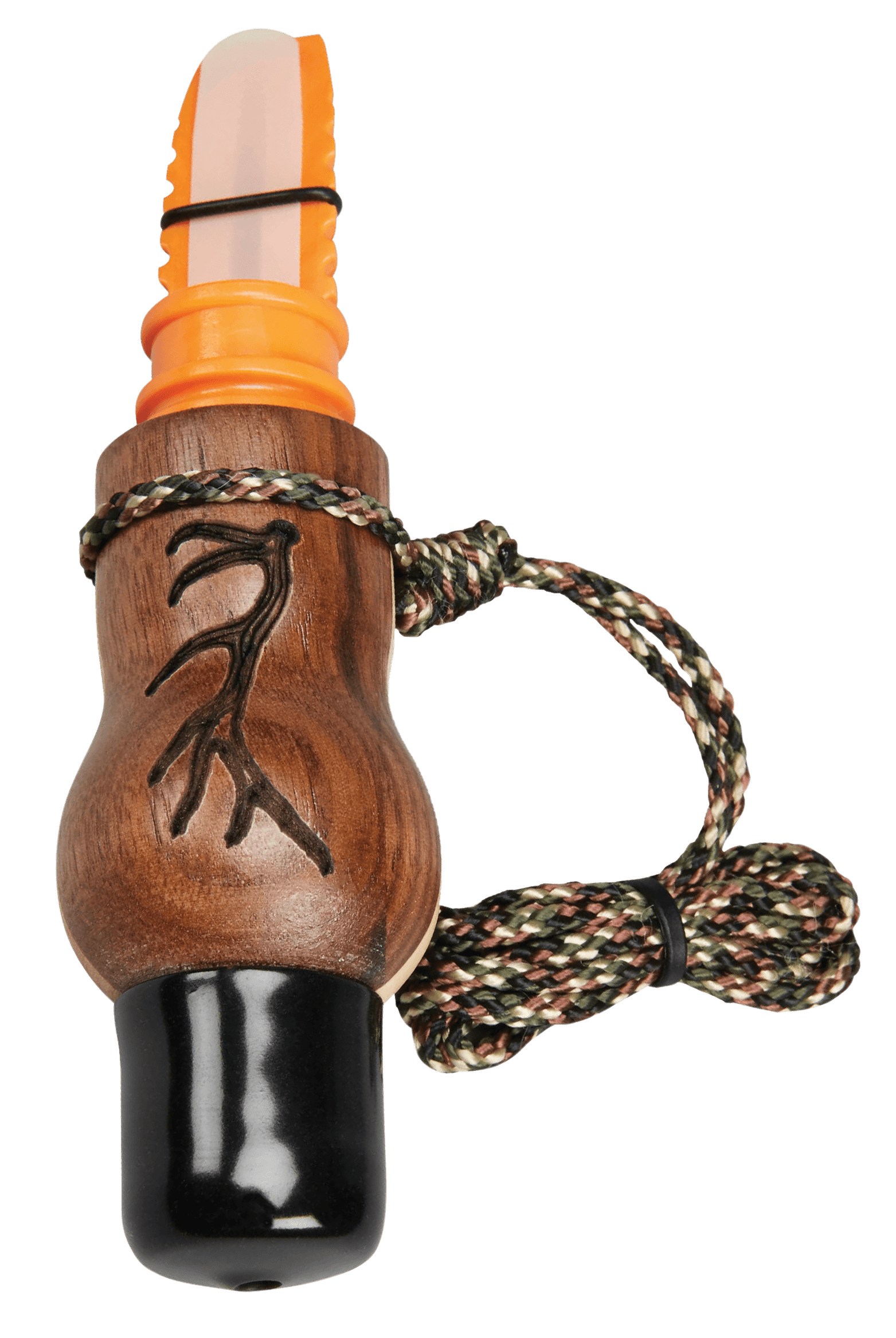 Wayne Carlton's Calls 70168 Whispering Cow Call Open Call Cow Sounds Attracts Elk Natural Walnut/Maple