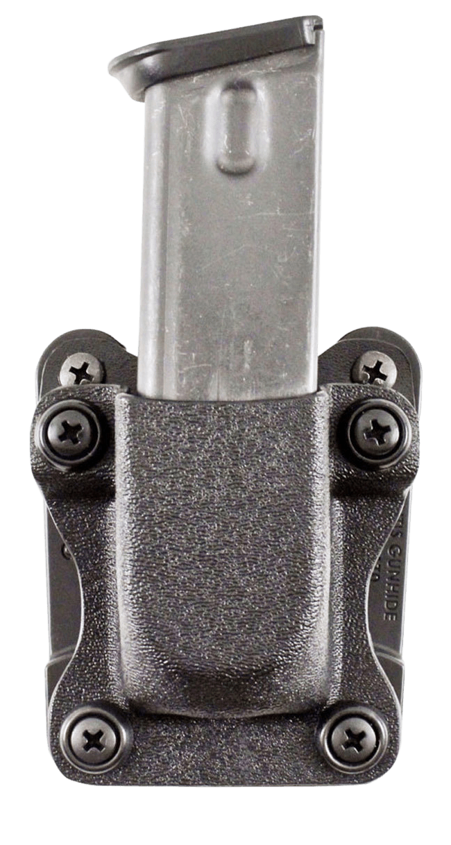 DeSantis Gunhide A86KJKKZ0 Quantico Single Mag Pouch OWB Black Kydex Belt Clip Fits Belts Up To 1.50" Wide Compatible w/Sig P365 Ambidextrous
