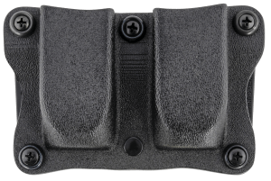 DeSantis Gunhide A87KJKKZ0 Quantico Double Mag Pouch OWB Black Kydex  Belt Clip Fits Belts Up To 1.50" Wide  Compatible w/Sig P365  Ambidextrous