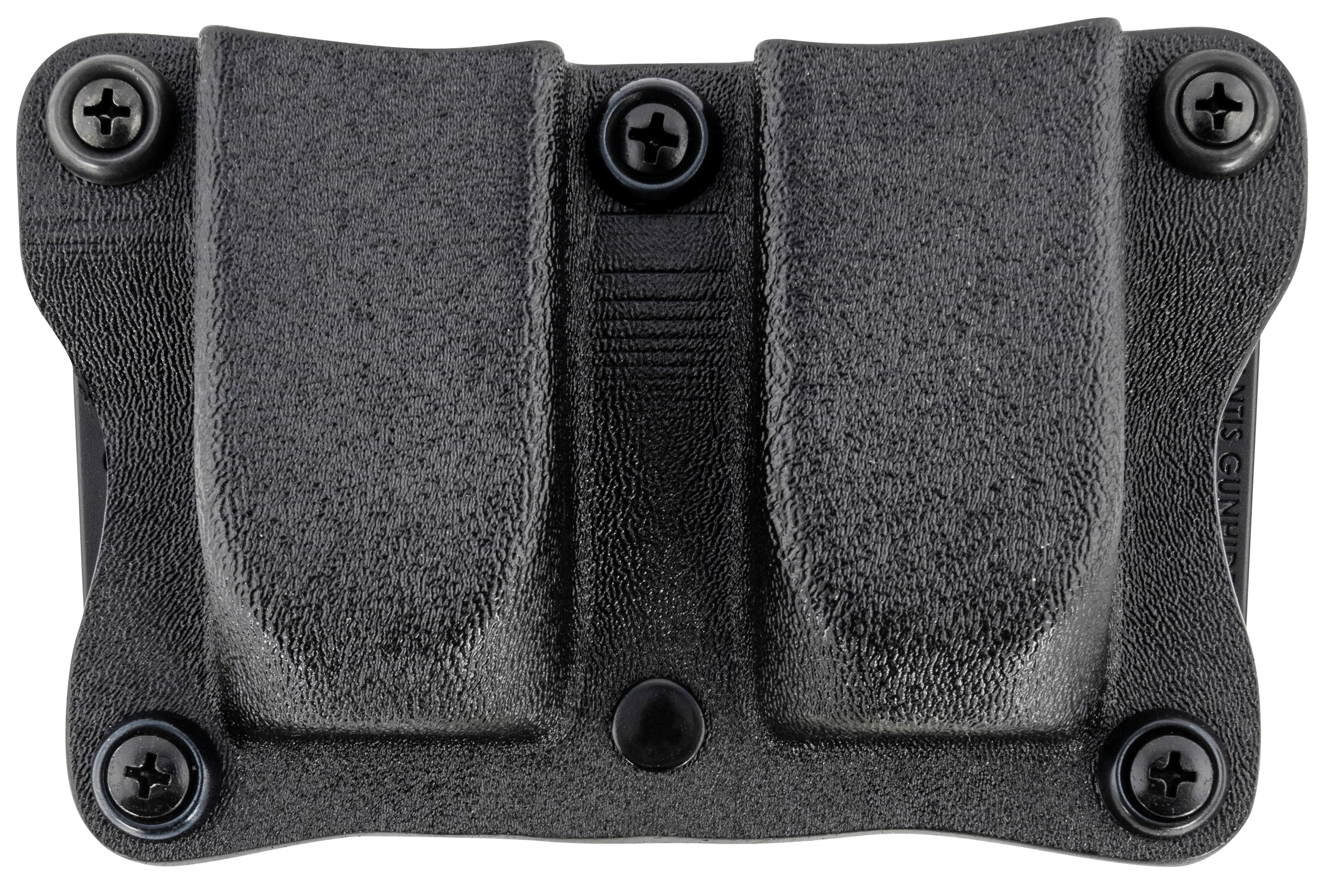 DeSantis Gunhide A87KJKKZ0 Quantico Double Mag Pouch OWB Black Kydex Belt Clip Fits Belts Up To 1.50" Wide Compatible w/Sig P365 Ambidextrous
