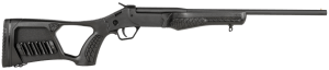 Rossi SSP1BK Tuffy Single Shot 410 Gauge with 18.50" Barrel  3" Chamber  1rd Capacity  Matte Black Metal Finish & Black Fixed Thumbhole with Shell Holder Stock Right Hand (Youth)