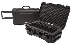 Nanuk 9356UP1 935 6 Up Pistol Case Black Polymer w/ Closed-Cell Foam Padding 22" L x 14" W x 9" H Interior Dimensions