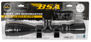 BSA 45039X40AOWRTB Sweet 450 Bushmaster Matte Black 3-9x40mm AO 1" Tube 30/30 Reticle Features Weaver Rings