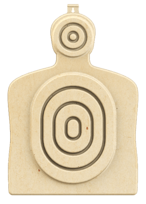 Birchwood Casey 3DTGTBTT Torso Target  31.25" H x 21.25" W x 1" D 3D Bullseye Tan 3 Per Pack