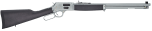 Henry H012GCAW Big Boy All Weather Side Gate 45 Colt (LC) Caliber with 10+1 Capacity 20" Barrel Satin Hard Chrome Metal Finish & Stained Hardwood Stock Right Hand (Full Size)
