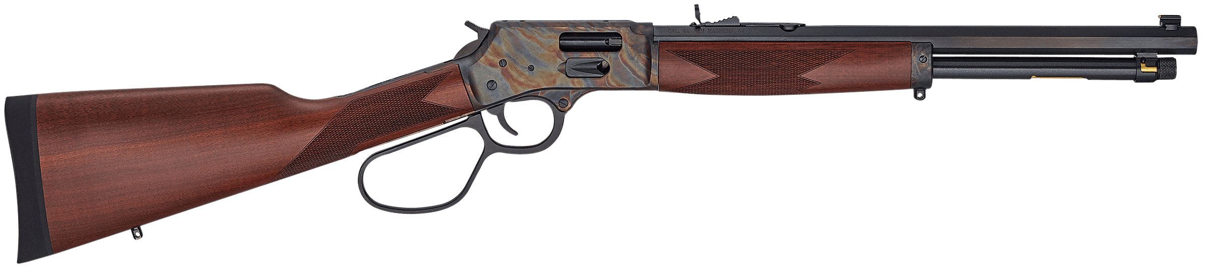 Henry H012GCRCC Big Boy Carbine Side Gate 45 Colt (LC) Caliber with 7+1 Capacity 16.50" Blued Barrel Color Case Hardened Metal Finish & American Walnut Stock Right Hand (Full Size)