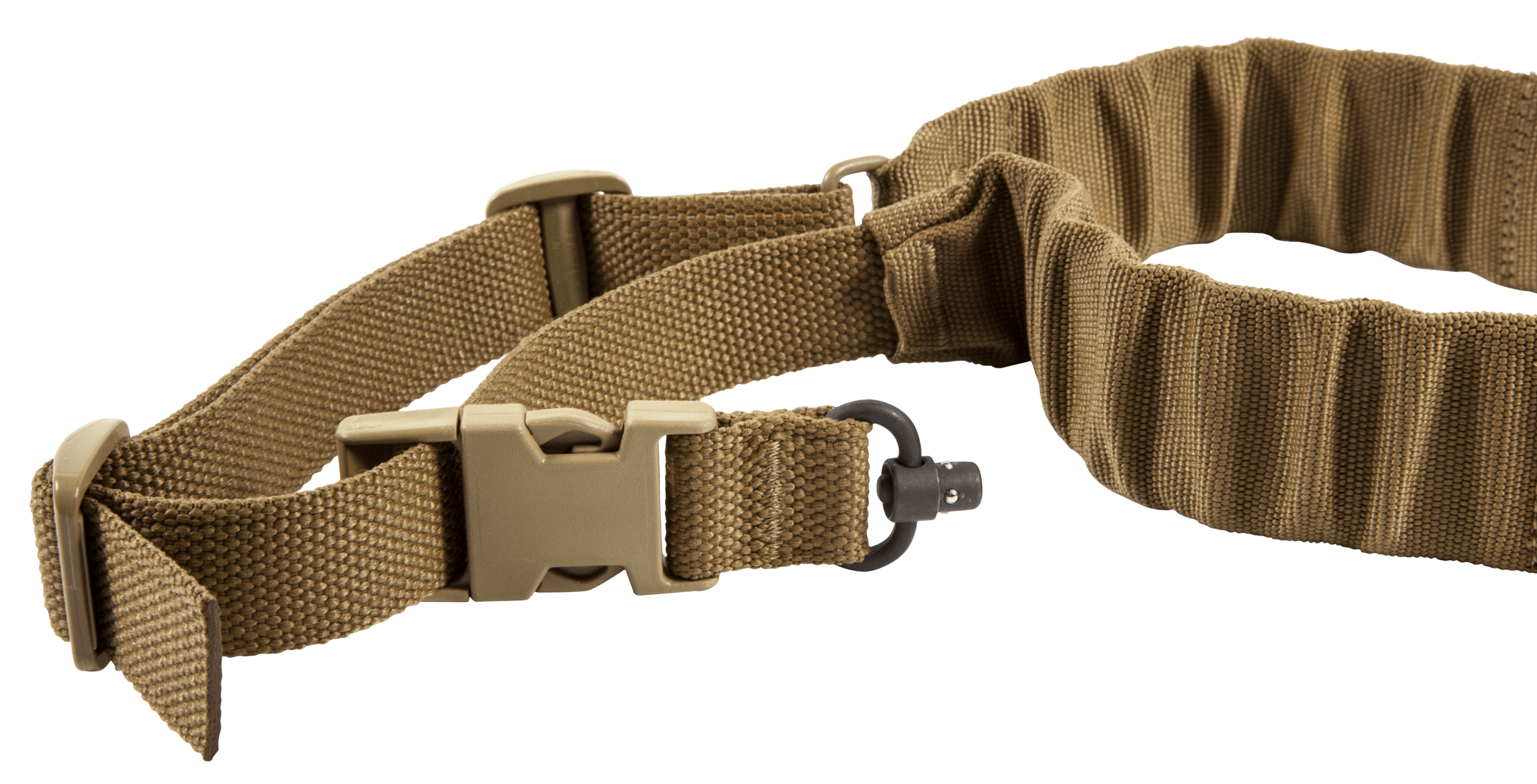 Blue Force Gear UDC200BGPBCB UDC Sling made of Coyote Tan Cordura with 35"-55" OAL 2" W Padded Bungee Single-Point Design & Push Button Adaptor for AR Platform
