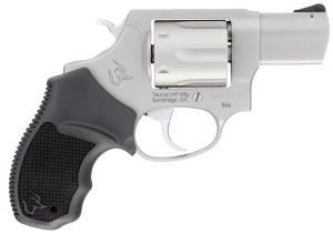 Taurus 285629 856 *CA Compliant Small Frame 38 Special +P 6rd 2" Matte Stainless Barrel  Cylinder & Frame  Black Soft Rubber Finger Groove Grip  Transfer Bar Safety  Exposed Hammer