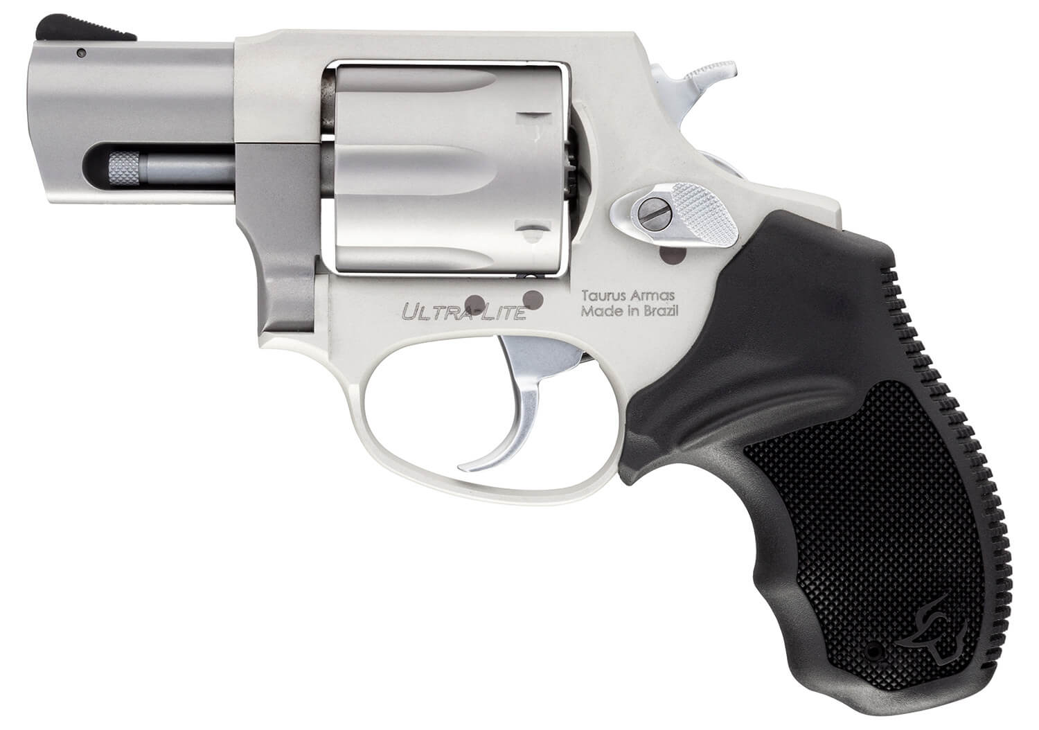 Taurus 285629UL 856 Ultra-Lite *CA Compliant 38 Special Caliber with 2" Matte Stainless Finish Barrel 6rd Capacity Matte Stainless Finish Cylinder Matte Anodized Finish Aluminum Frame & Finger Grooved Black Rubber Grip - Image 2