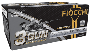 Fiocchi 12SLG3G 3-Gun Match Legacy Series 12Gauge 2.75" 7/8oz SlugShot 10rd Box