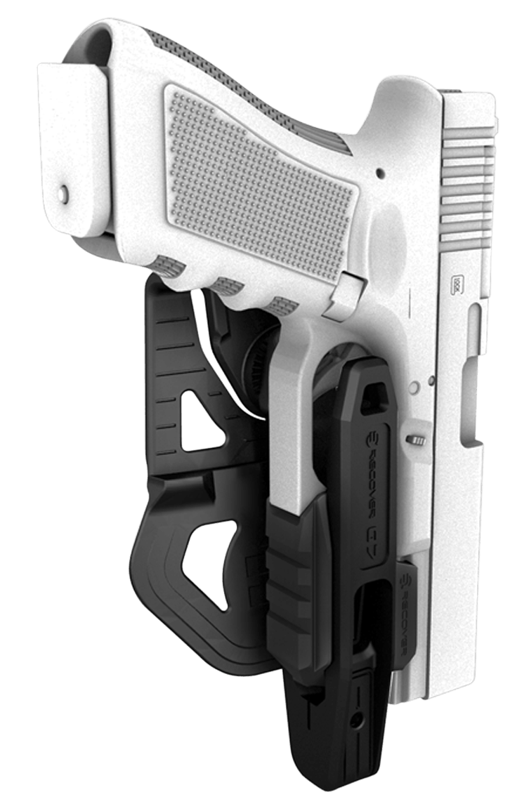 Recover Tactical G7 G7 OWB Black Polymer Compatible w/ Glock 17/19 Ambidextrous