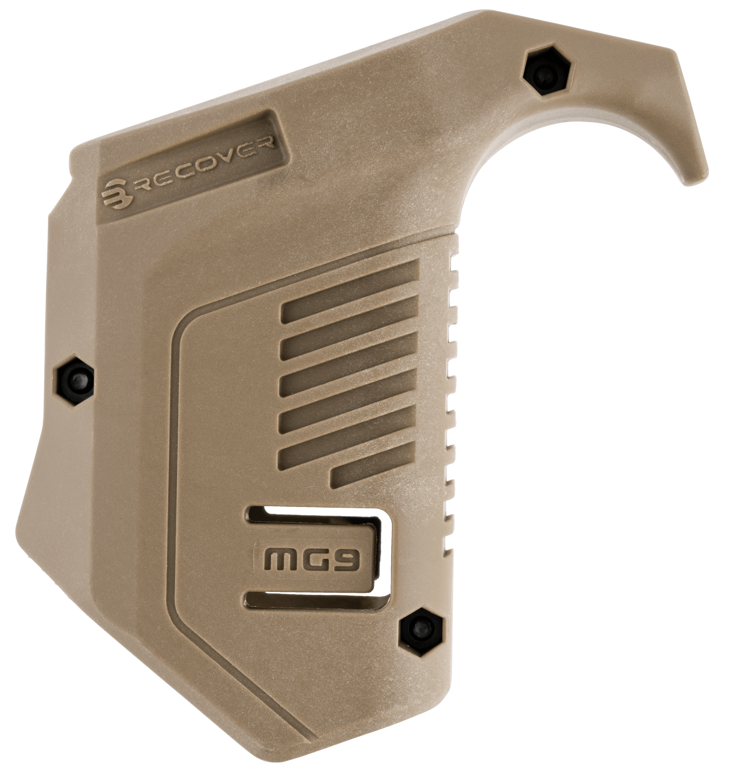 Recover Tactical MG9-02 Angled Mag Pouch Tan Polymer Picatinny Rail Mount Compatible w/ Glock