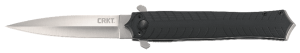CRKT 2265 Xolotl  3.64" Folding Spear Point Plain Satin 4116 Stainless Steel Blade/Black G10 Handle Includes Pocket Clip
