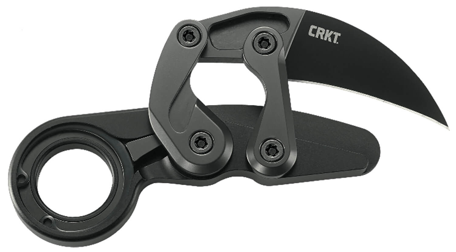 CRKT 4040 Provoke 2.41" Folding Hawkbill Plain Black TiN D2 Steel Blade/ Black Aluminum Handle Includes Pocket Clip - Image 3