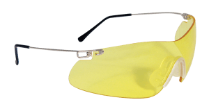 Radians CP5740CS Clay Pro Shooting Glasses Adult Amber Lens Wraparound Silver Frame