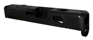 Rival Arms RA10G604A Precision Slide A1 fits Glock 26 Gen3-4 Docter Cut Black QPQ Case Hardened 17-4 Stainless Steel